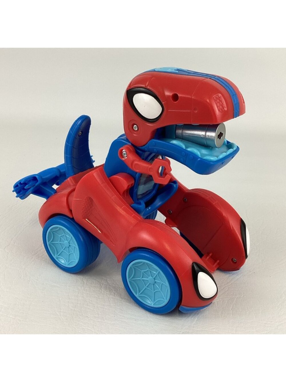 Marel Spidey Amazing Friends Dino Webs Spidey Rex Racer Transforming Sounds 2024